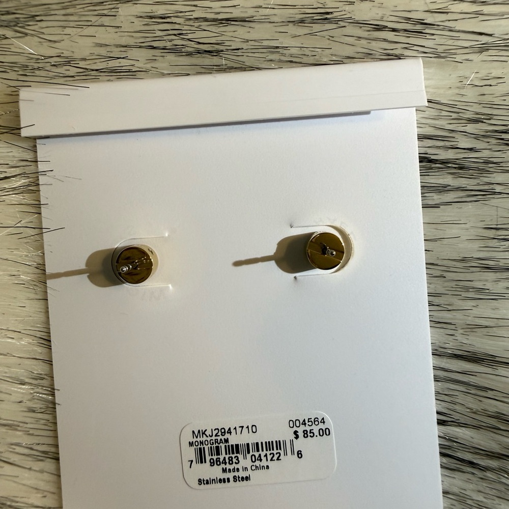 Michael Kors Gold and Silver Crystal Earrings - Picture 4 of 4